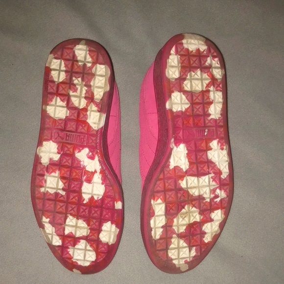 Rose Red/Hibiscus Suede Puma Shoes - Picture 8 of 8